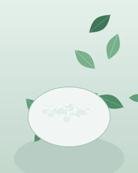 Natural Menthol Crystals with fresh mint